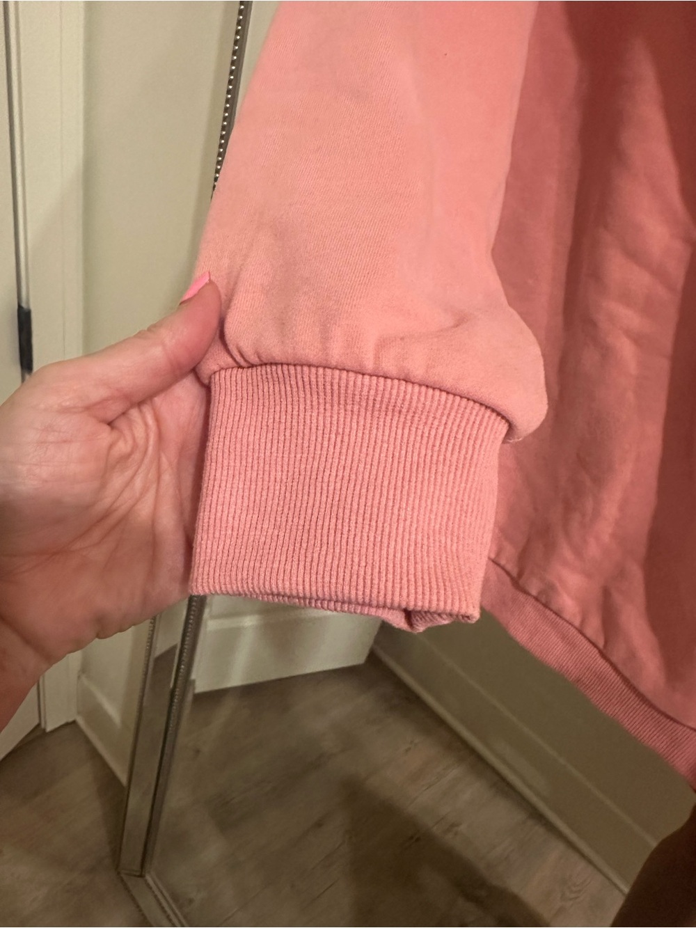 Pink Womens Pull-On Sweatshirt - Picture 5 of 8